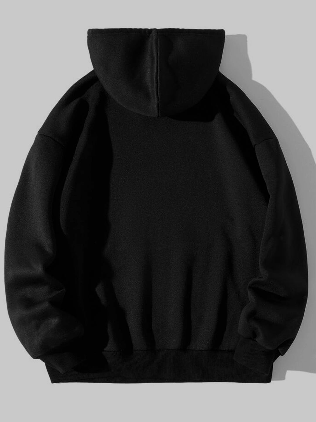 Oversized Flame Heavy Fleece Printed Hoodie