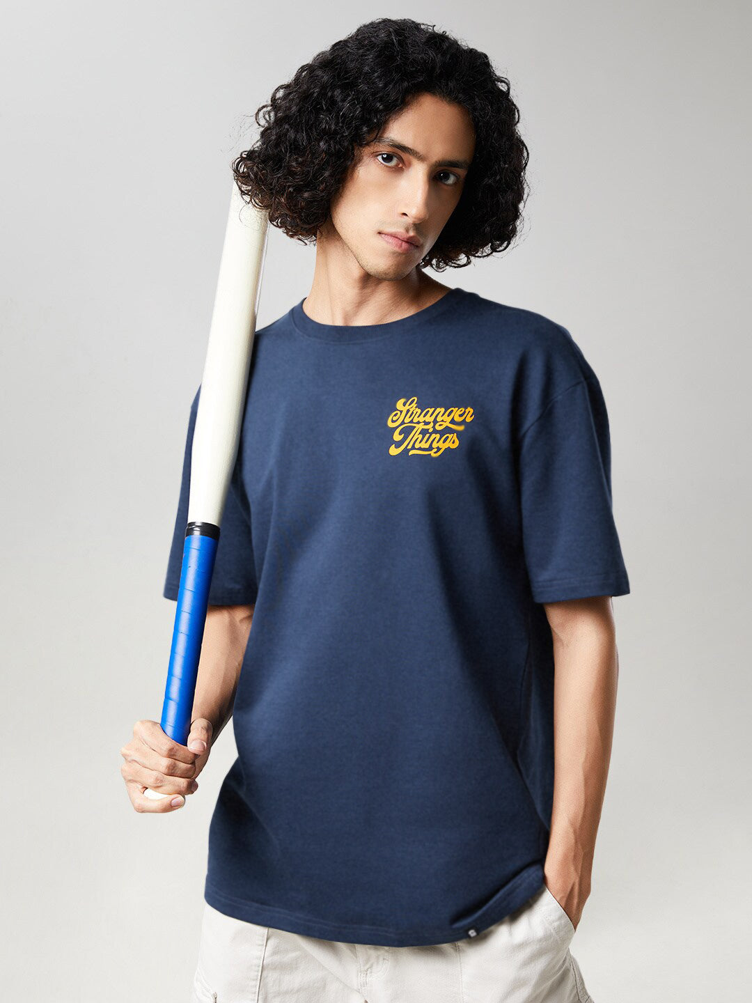 Men's California Oversized Navy Graphic Tee