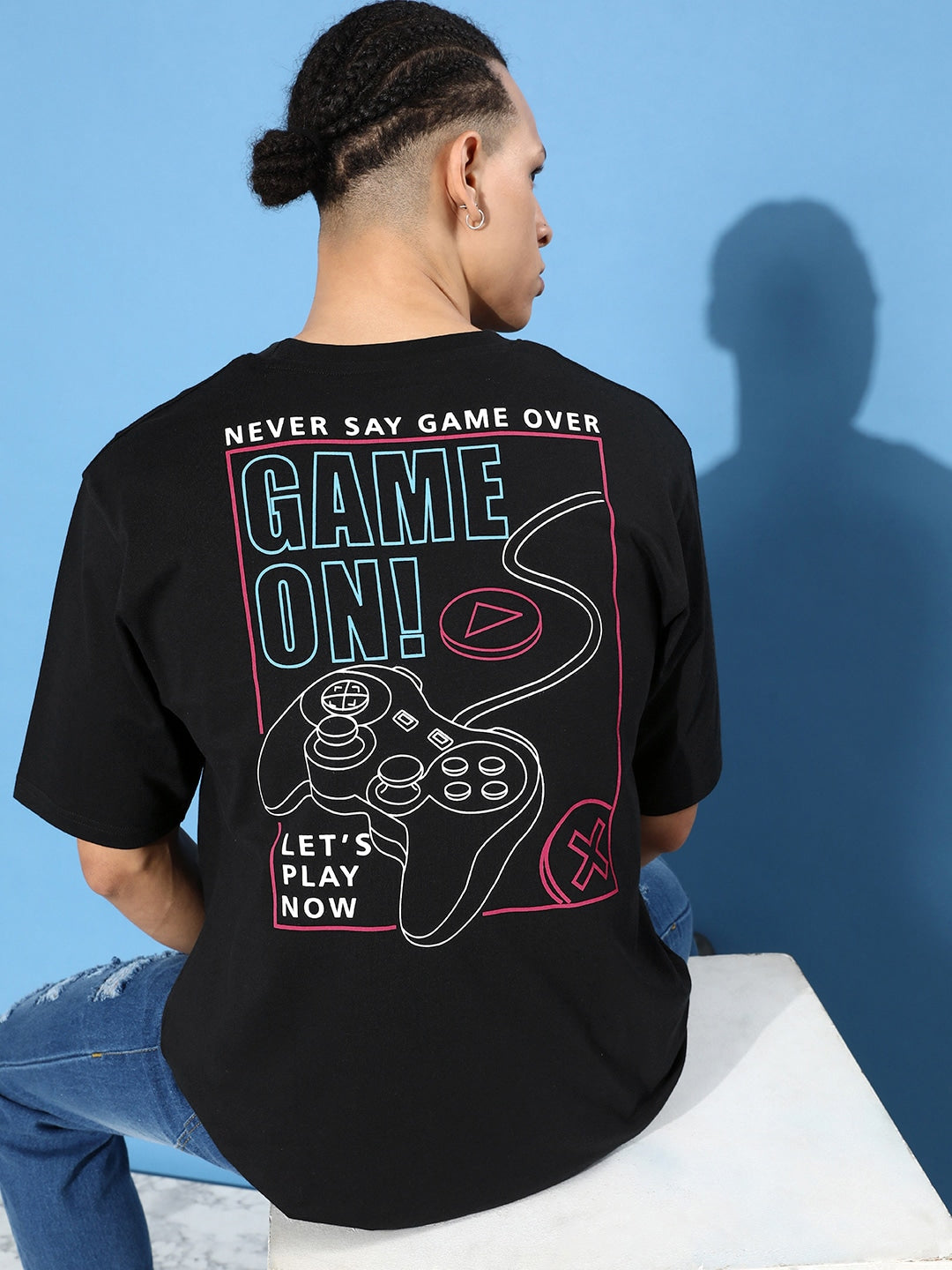 Men's Game Pad Oversized Graphic Tee