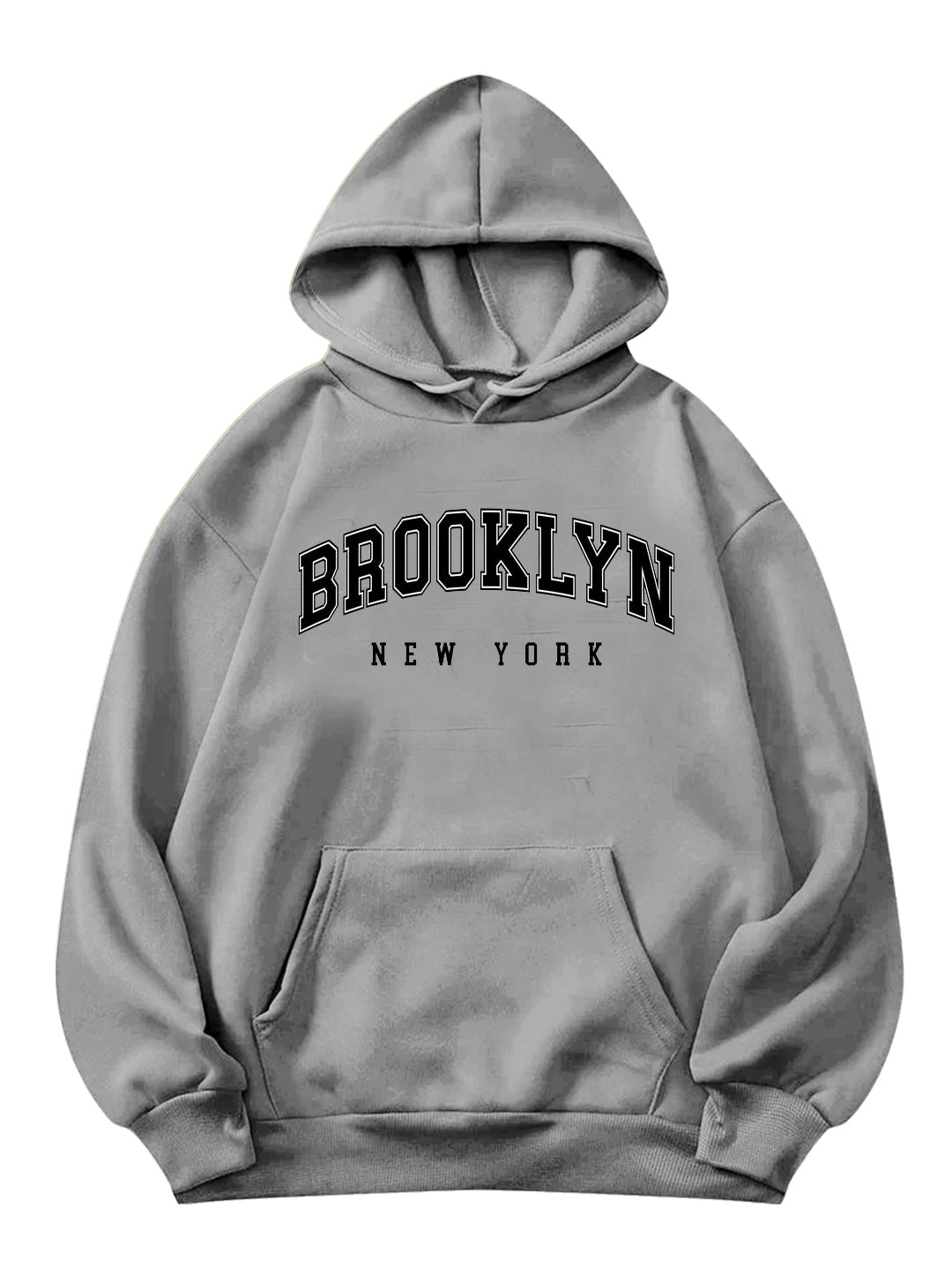 Oversized Brooklyn Heavy Fleece Printed Hoodie