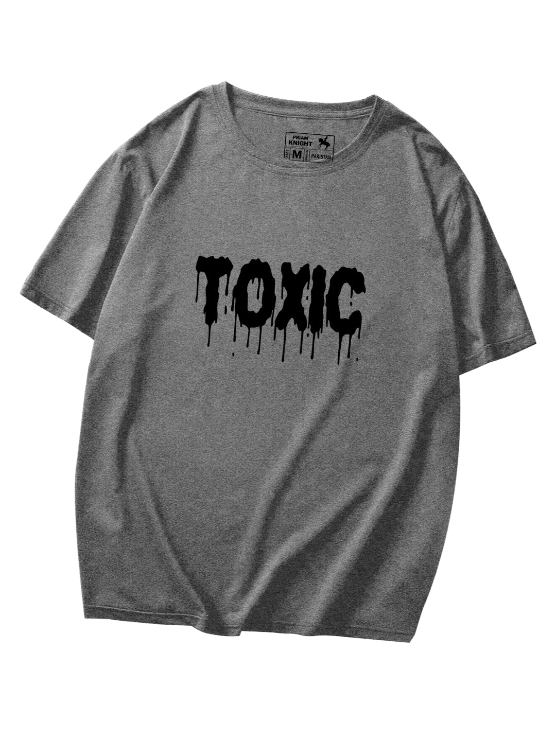 Men's Toxic Print Graphic Regular Fit Tees