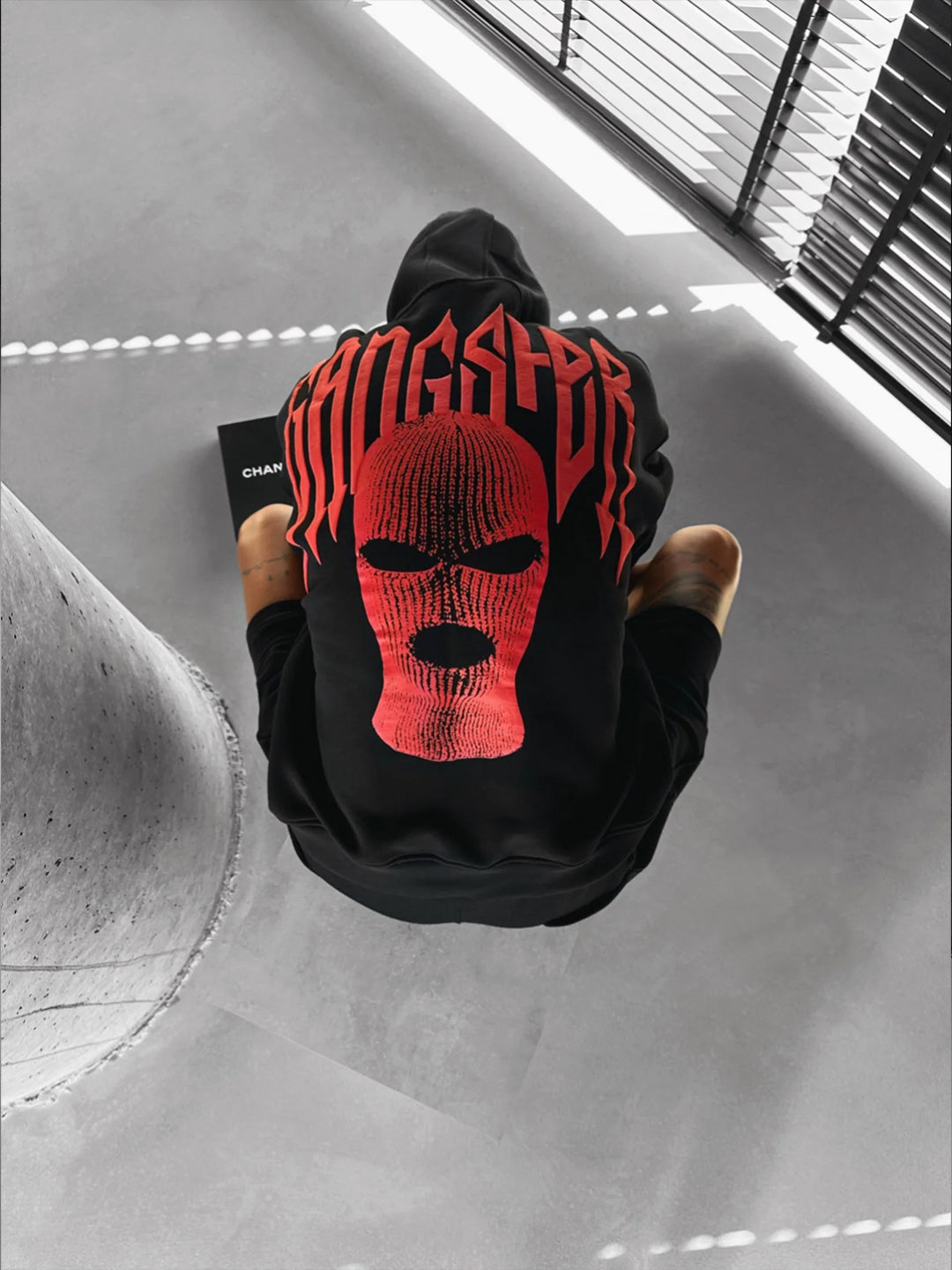 Oversized Gangster Lord Heavy Fleece Printed Hoodie