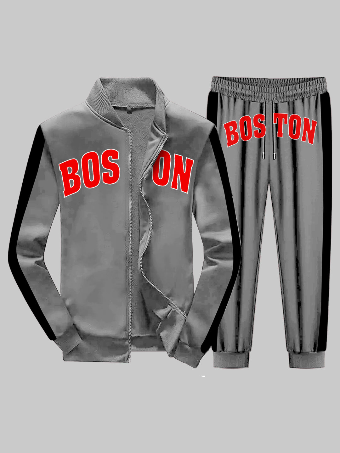 Men's Side Panel Boston Track Pair / Tracksuit