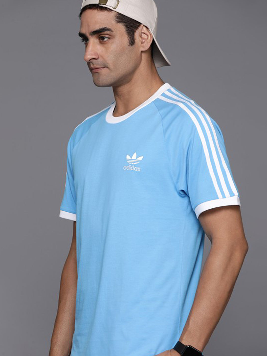 Men's Slim Fit Adi Classics 3-Stripes Cotton T-Shirt