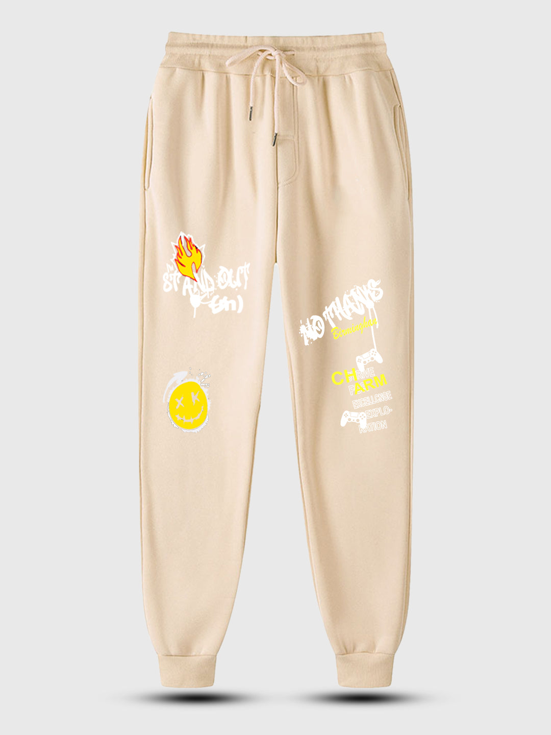 Men's No Thanks ! Printed Prime Trouser