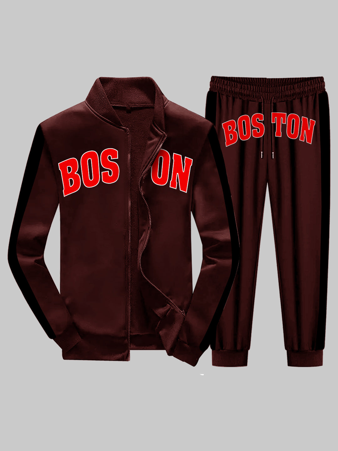 Men's Side Panel Boston Track Pair / Tracksuit