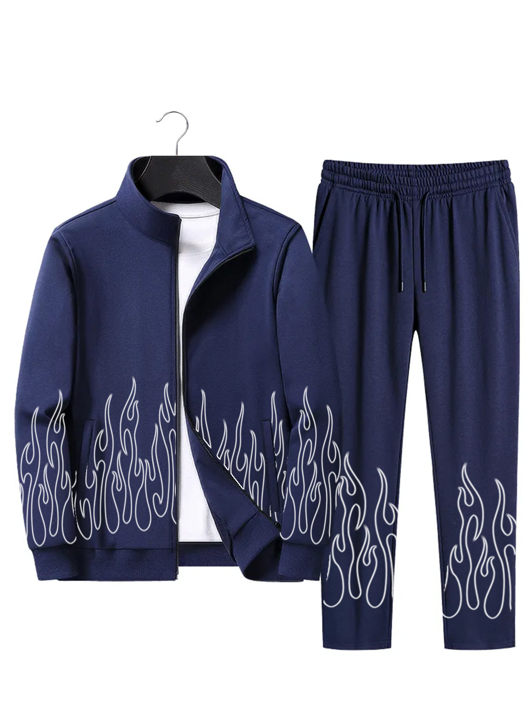 Poly Athletic Flex Training Flame Tracksuit/Twin Set
