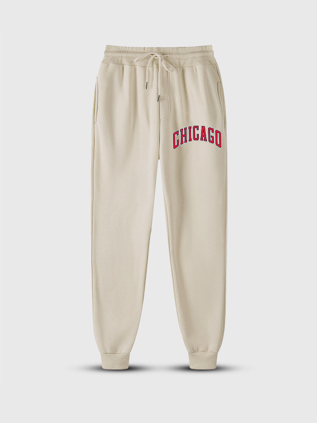 Chicago USA Printed Heavy Fleece Trouser / Jogger Pant
