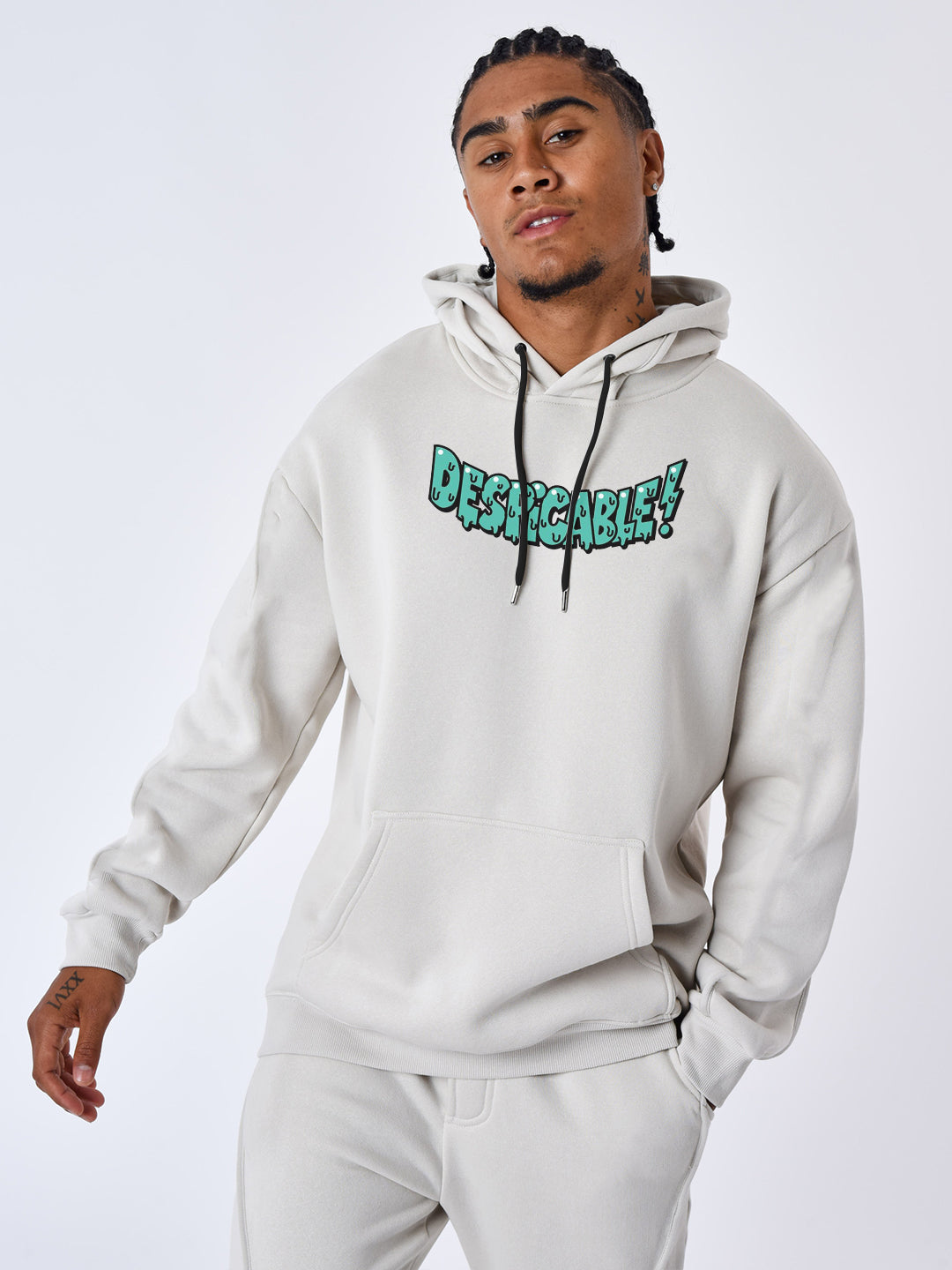 Oversized Despicable Heavy Fleece Printed Hoodie