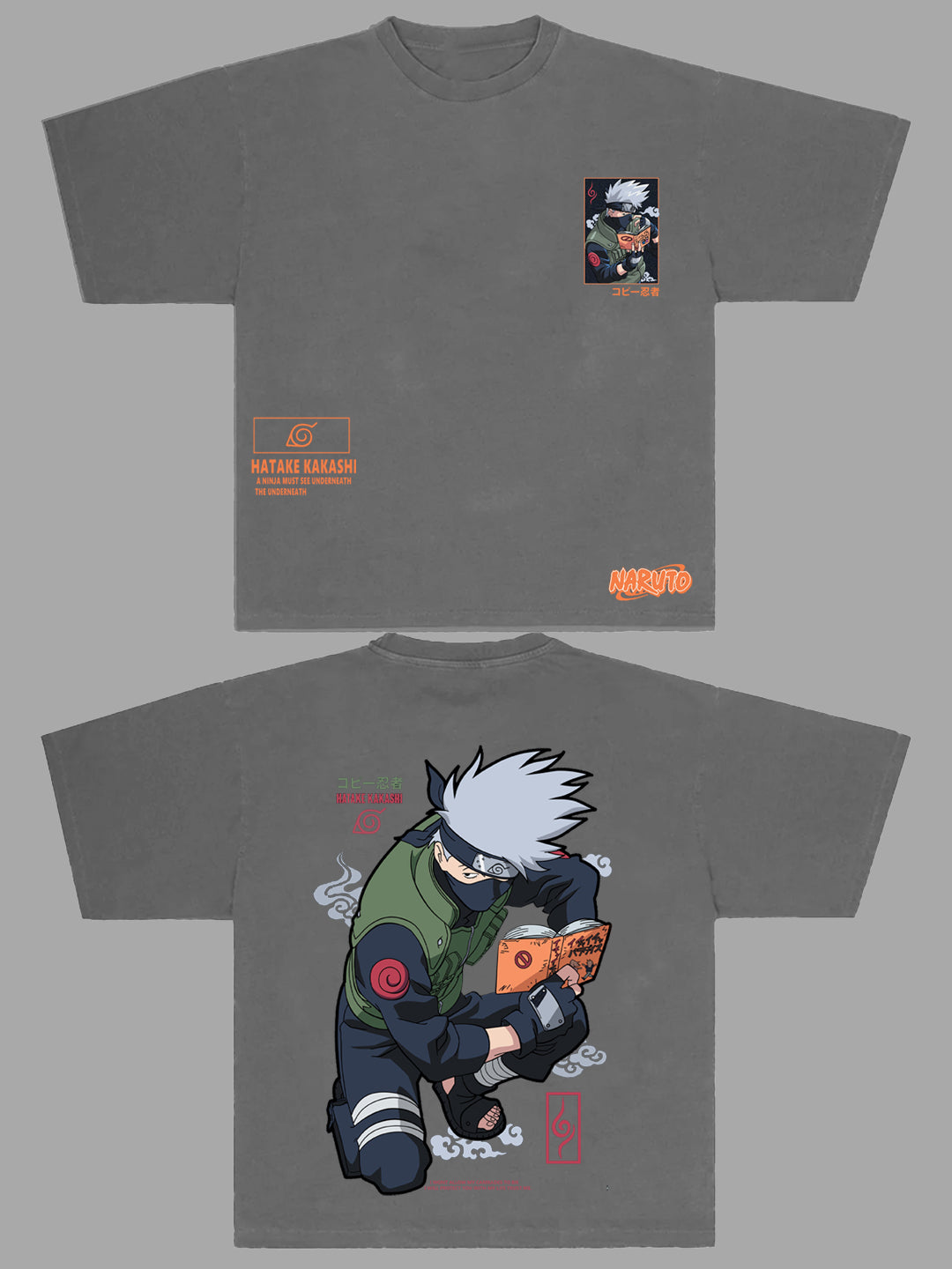 Men's Kakashi Oversized Graphic Cotton Tee