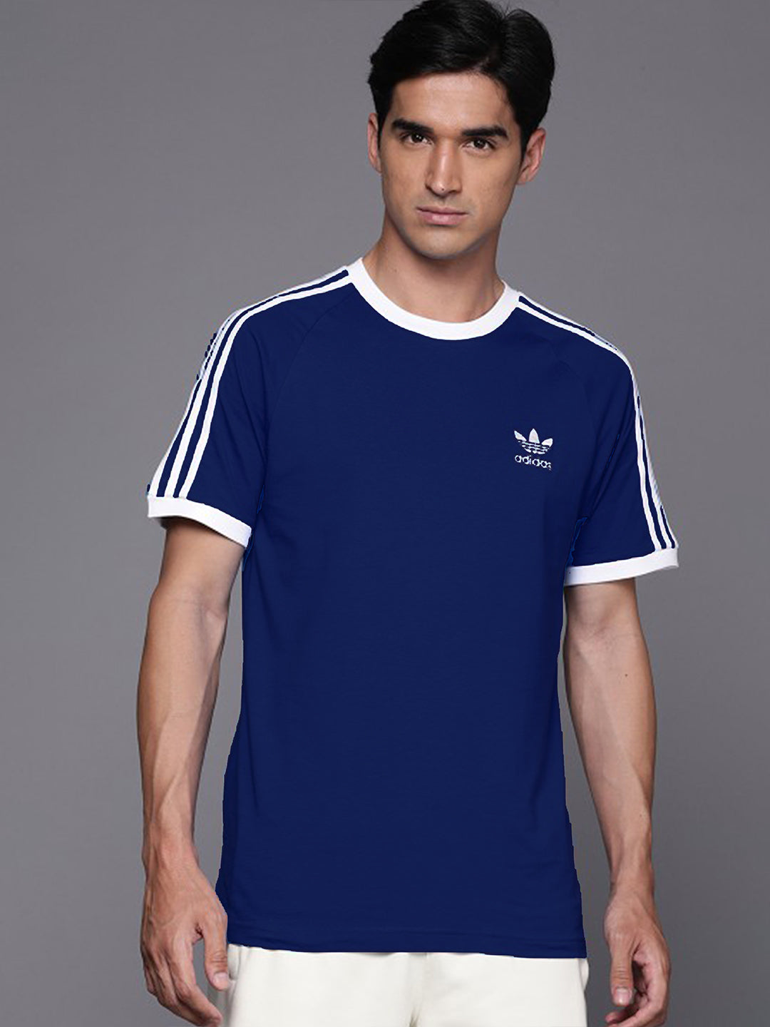 Men's Slim Fit Adi Classics 3-Stripes Cotton T-Shirt