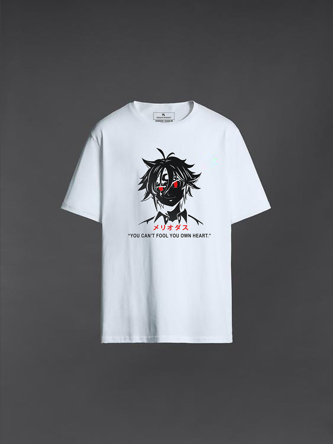 Men's Meliodas Oversized Graphic Printed Tee