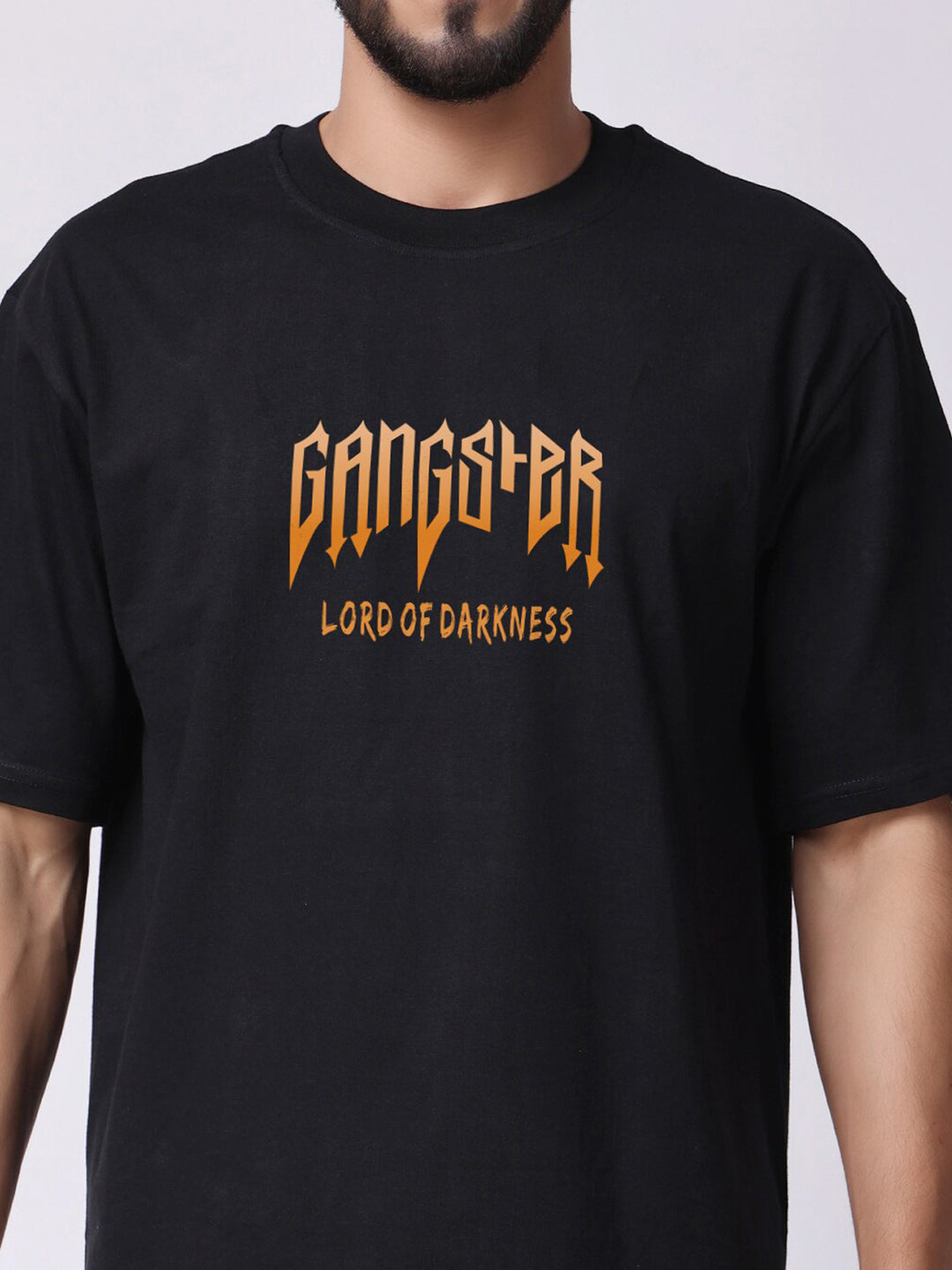 Men's Gangster'S Lord Oversized Graphic Tee