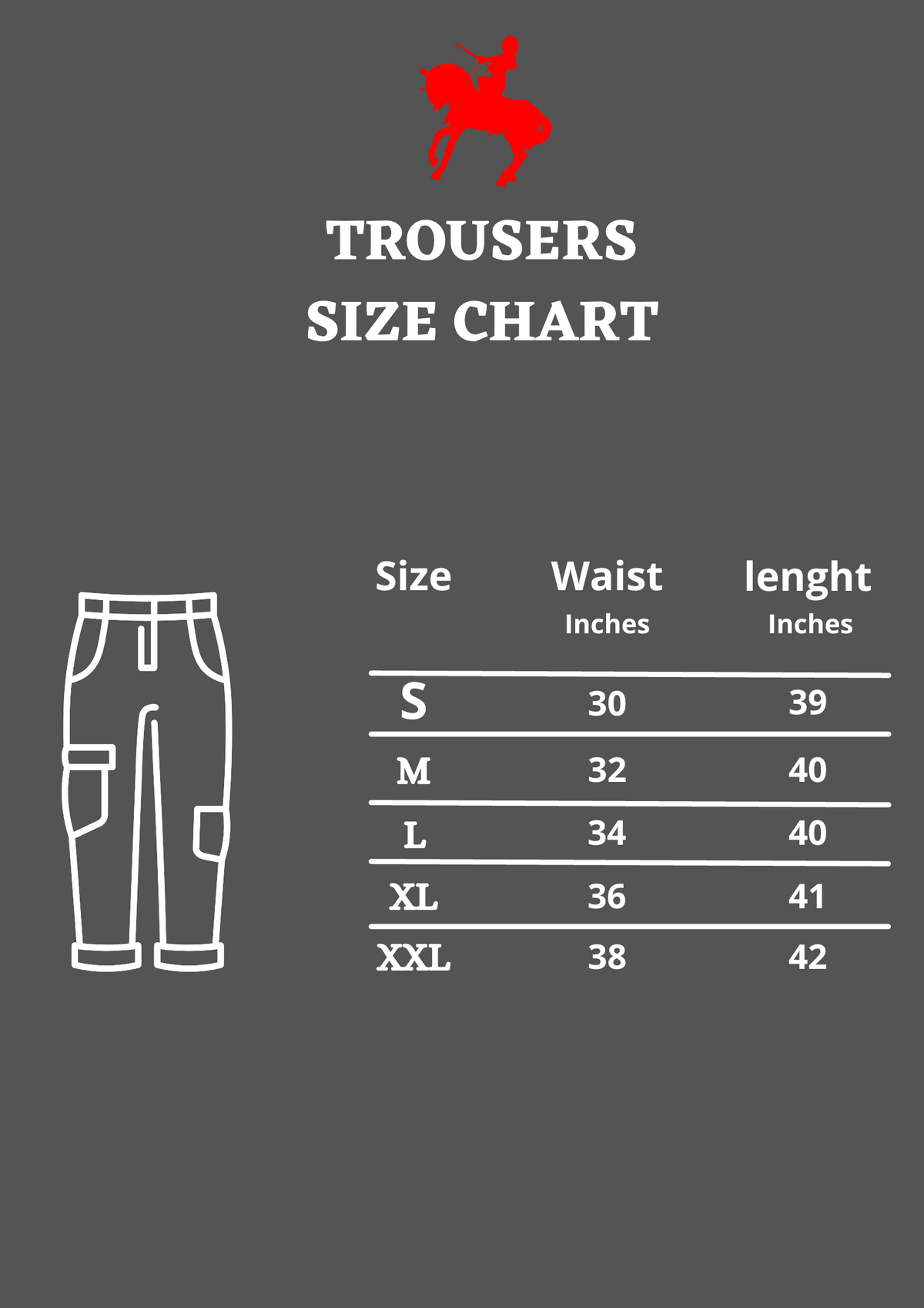 Men's Four Pockets Cargo Pants / Trouser's